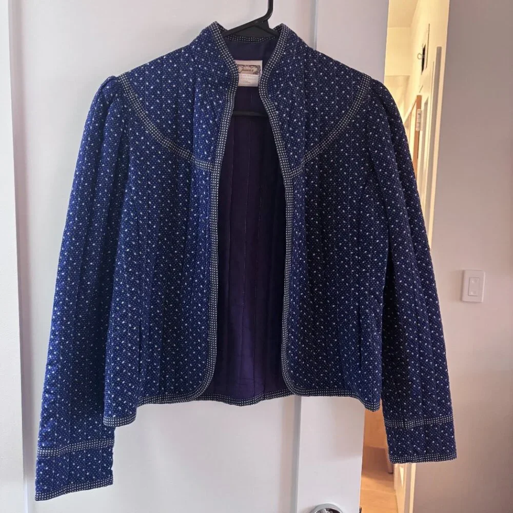 Vintage Quilted Jacket Gunne Sax Jessica McClintock Size Medium - Picture 1 of 5